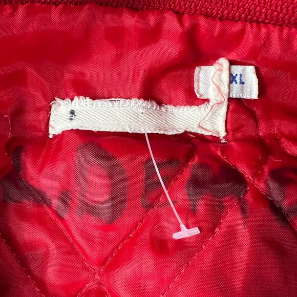 VTG 90s NBA Chicago Bulls Satin Jacket Adult Extra Large Red Snap Button Bomber - Picture 10 of 16